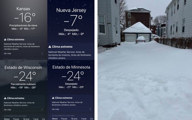 Tormenta invernal Estados Unidos