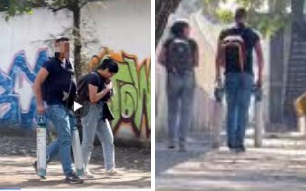 Padres bebes tanque oxigeno