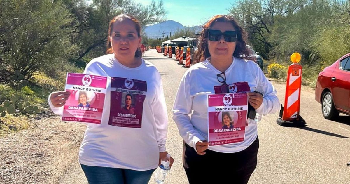 Madres Buscadoras de Sonora se suman a la búsqueda de Nancy Guthrie