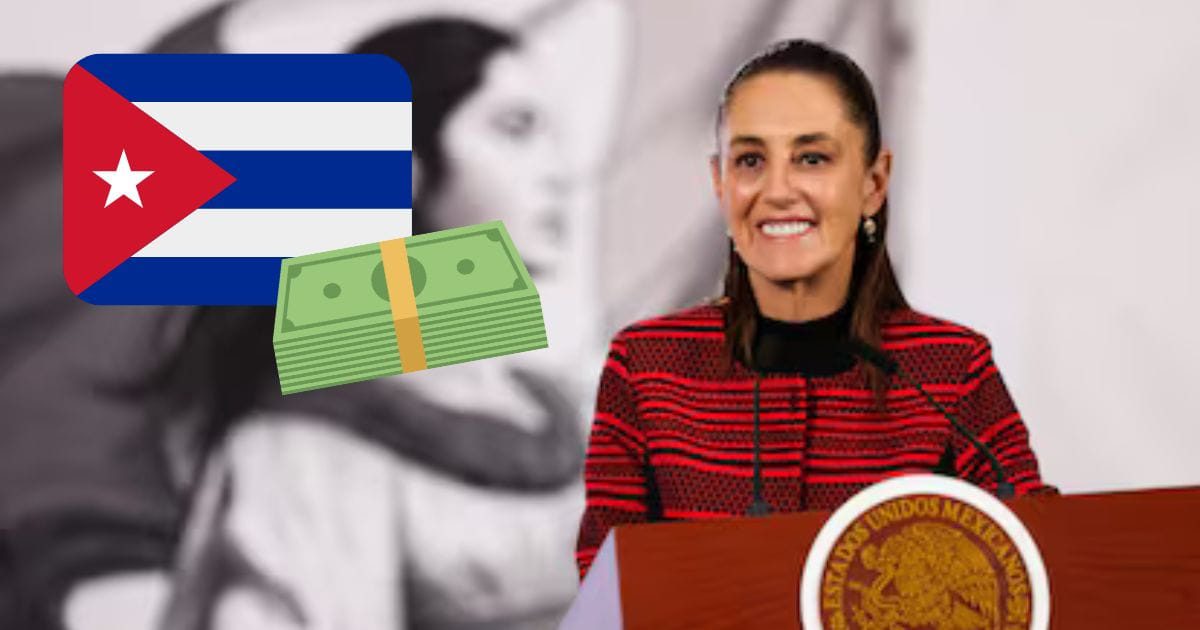Claudia Sheinbaum dona 20 mil pesos para ayudar a Cuba