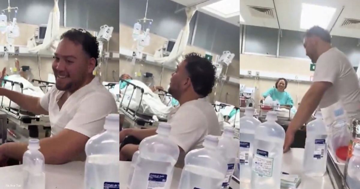 Enfermero les canta a sus pacientes en urgencias