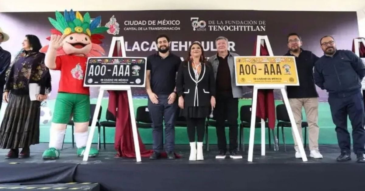 Otros estados podrán tener placas del Mundial 2026