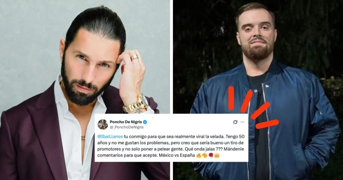 Poncho de Nigris desafía a Ibai Llanos para “La Velada del Año VI”