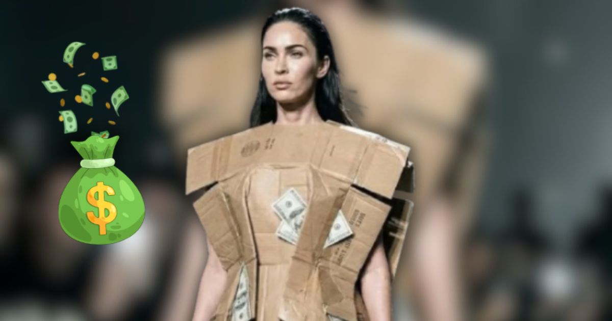 balenciaga vestido de cartón