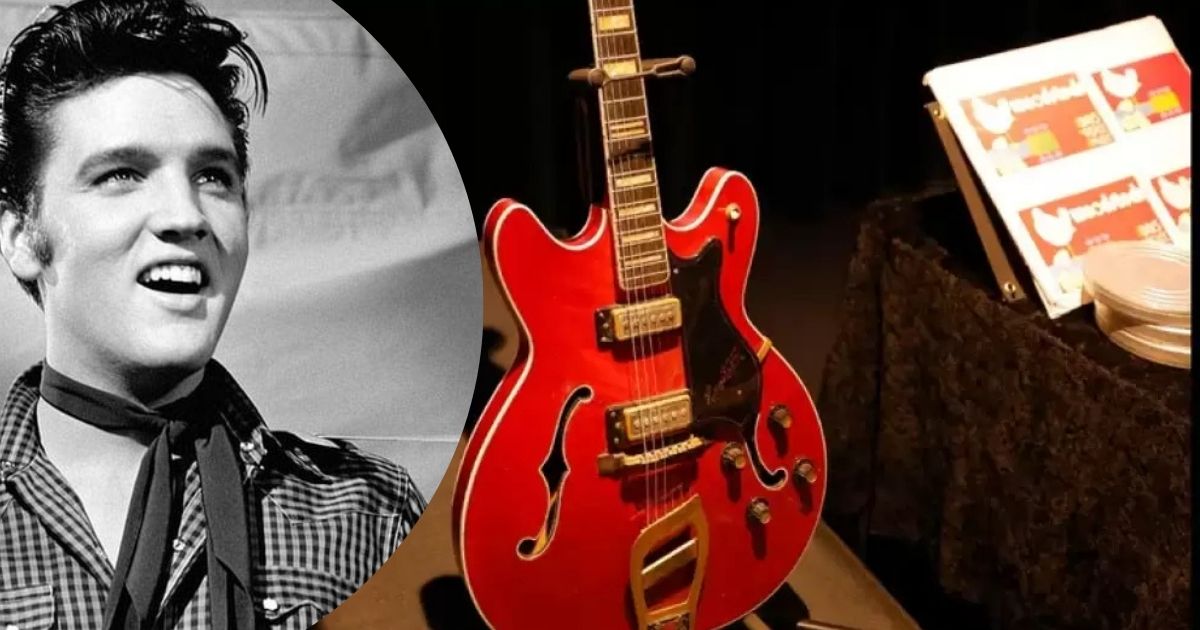 elvis presley guitarra subasta