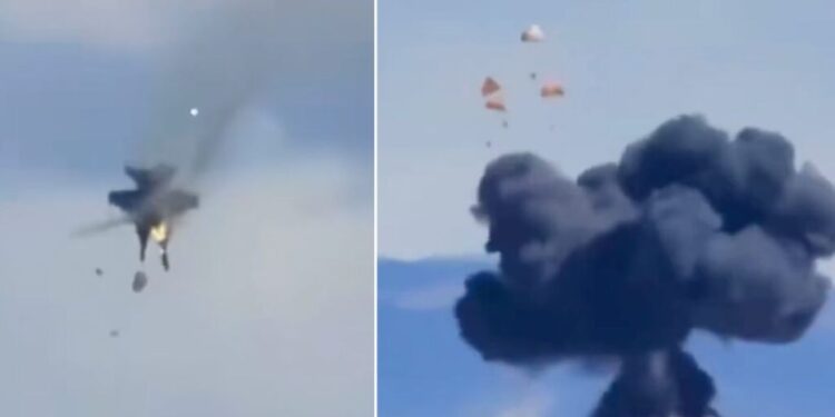 Chocan dos aviones militares durante espectáculo aéreo en Idaho