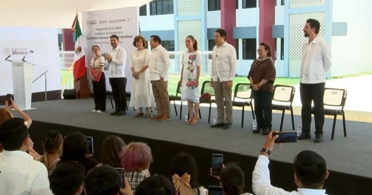 Claudia Sheinbaum inaugura escuelas y hospitales en Yucatán