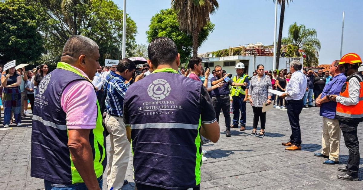 Cuernavaca evacúa sedes municipales en Simulacro Nacional 2026