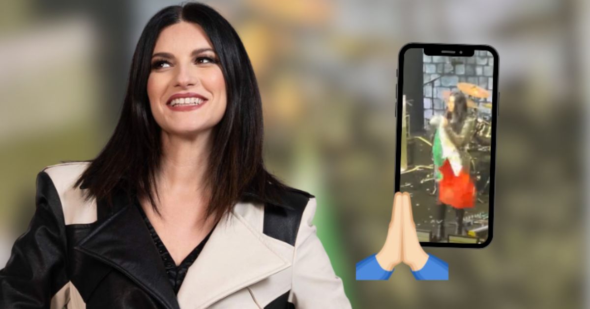 Laura Pausini tira bandera de México en concierto
