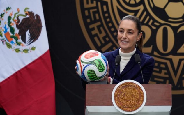 Conferencia de prensa de Claudia Sheinbaum sobre la organización del Mundial 2026 en Palacio Nacional, México