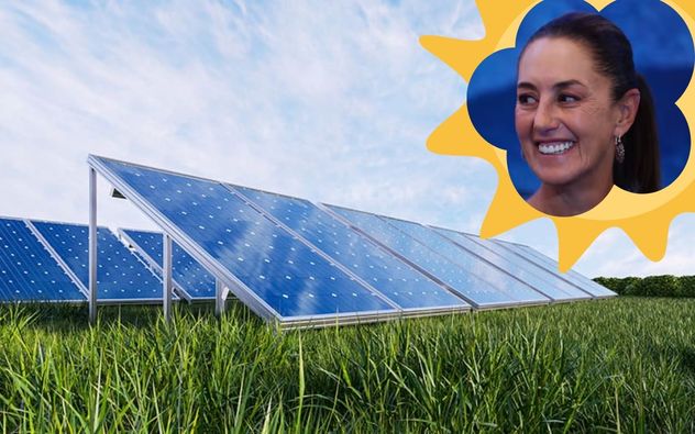 Paneles solares instalados en el techo de una escuela rural en zona de escasos recursos, San José Chiapa, Morelos