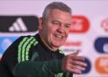 El director técnico Javier Aguirre ofreciendo una conferencia de prensa previo al partido de la Selección Mexicana