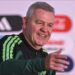 El director técnico Javier Aguirre ofreciendo una conferencia de prensa previo al partido de la Selección Mexicana