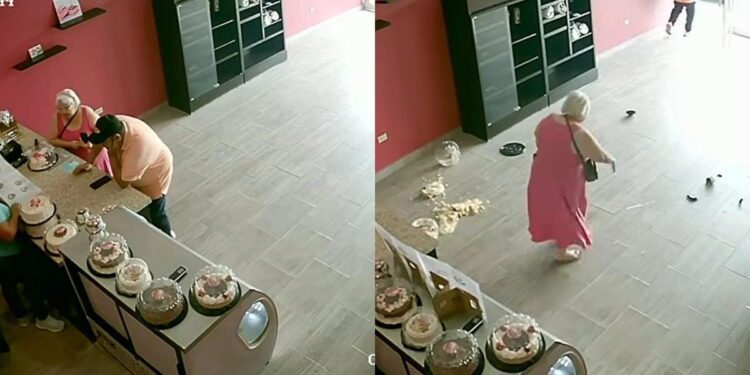 Clientes causan destrozos en pastelería por un "berrinche"