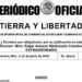 otografía en un plano medio del Periódico Oficial "Tierra y Libertad" o los logotipos institucionales del Gobierno del Estado de Morelos,
