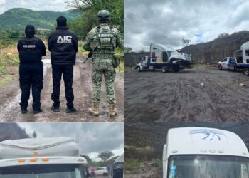 Desmantelan predio utilizado para desvalijar tractocamiones robados en Ayala