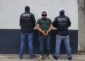 Elementos de fuerzas federales resguardando un operativo de seguridad en el municipio de San Pedro Cholula, Puebla