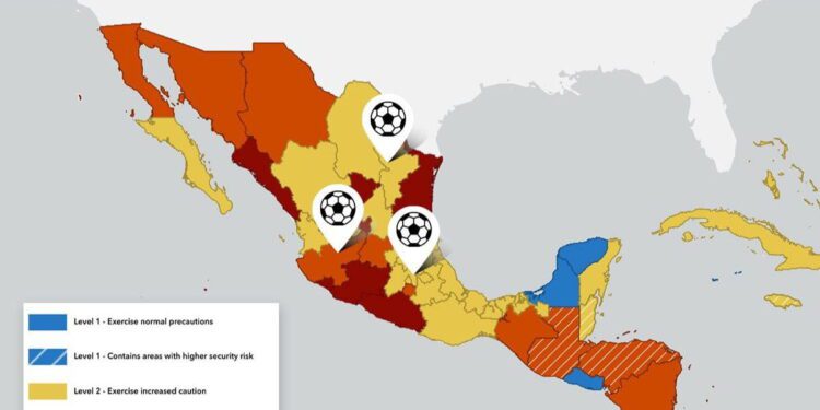 Estados Unidos emite alerta de viaje a México