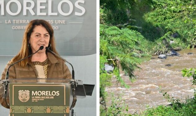 Tramo del cauce del río Cuautla rodeado de vegetación natural en el municipio de Cuautla, Morelos