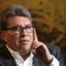 Ricardo Monreal gesticula durante una conferencia de prensa en el Palacio Legislativo de San Lázaro, Ciudad de México