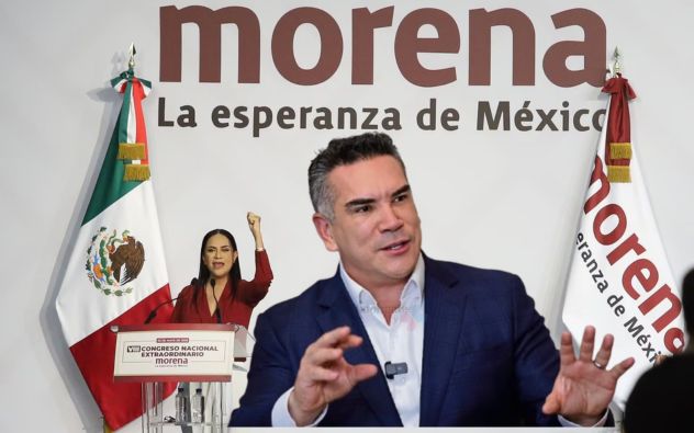 Ariadna Montiel Reyes durante una conferencia de prensa sobre denuncias electorales nacionales