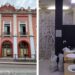 Alt text para imagen destacada:* Fachada del Cine Morelos en el centro de Cuernavaca con andamios y trabajadores realizando labores de pintura y restauración arquitectónica.