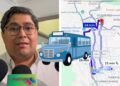 Persona utilizando la aplicación de mapas en su teléfono celular para ubicar calles en Cuernavaca, Morelos