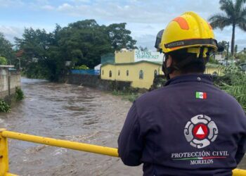 Protección Civil de Morelos vigila municipios tras afectaciones por lluvias