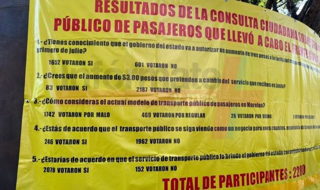Morelos exige transporte digno y administrado por el Estado