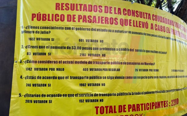 Morelos exige transporte digno y administrado por el Estado