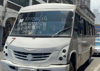 Transportistas de la ruta 7 protestan por aseguramiento de su base