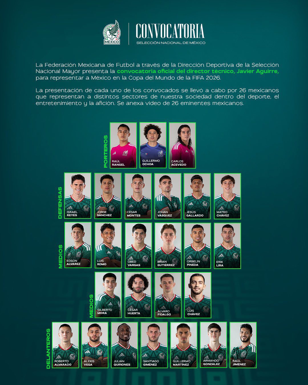 el tri seleccionados